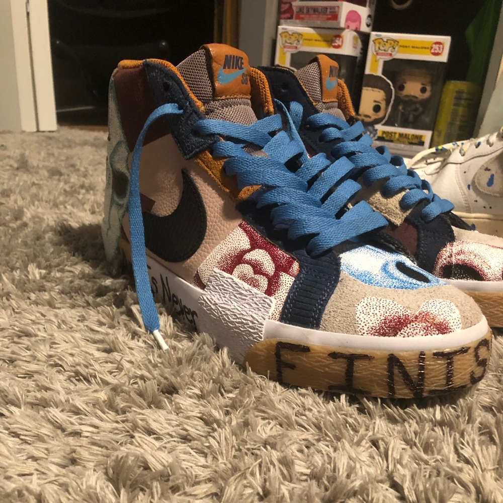 Custom Painted Nike Blazers